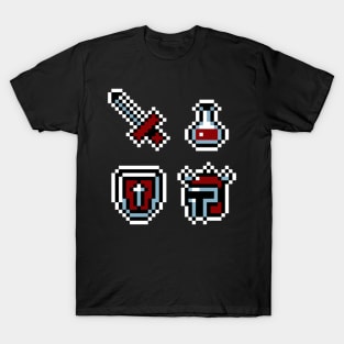 8bit Adventure Items T-Shirt